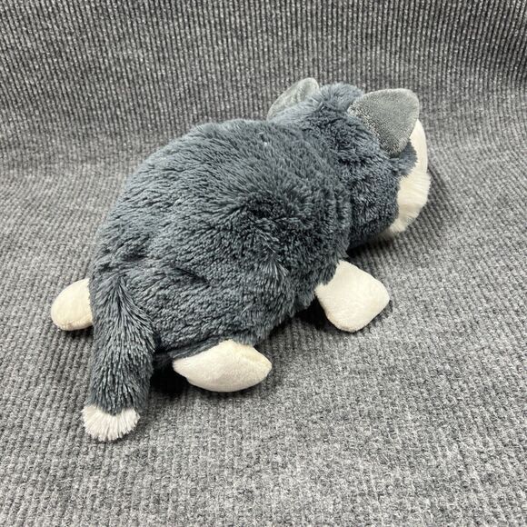 Just Play FlipaZoo 2 in 1 Plush 20” White Polar Bear Poppi/Gray Husky Dog Asher - Picture 5 of 15